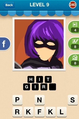 Hi Guess The Character Answers Level 9 - 240