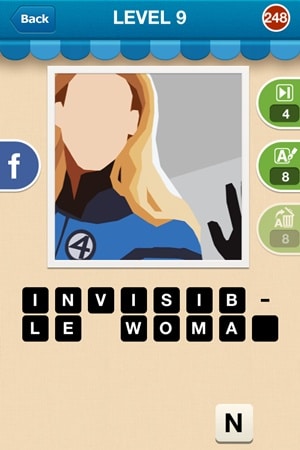 Hi Guess The Character Answers Level 9 - 248