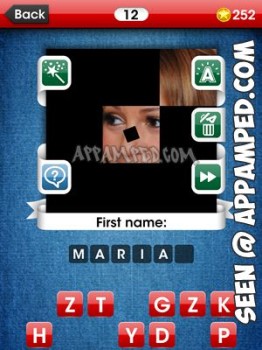 facemania answers level 12