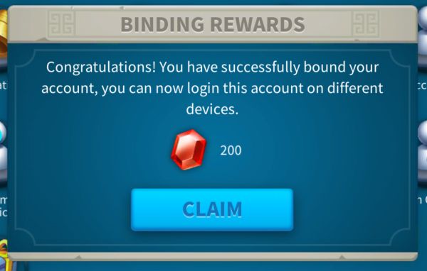 rise of kingdoms binding rewards