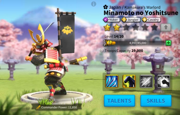 rise of kingdoms minamoto overview