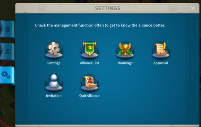 roc alliance settings