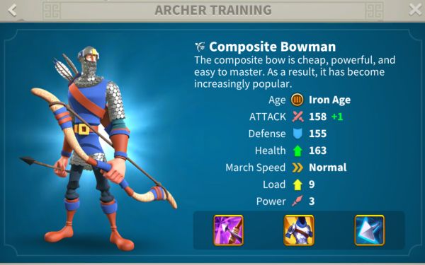 rise of kingdoms archers 3