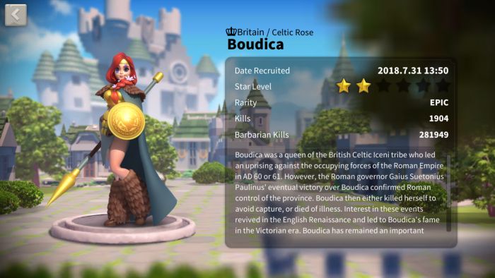 rise of kingdoms boudica build