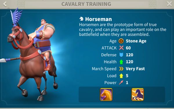 rise of kingdoms cavalry 1