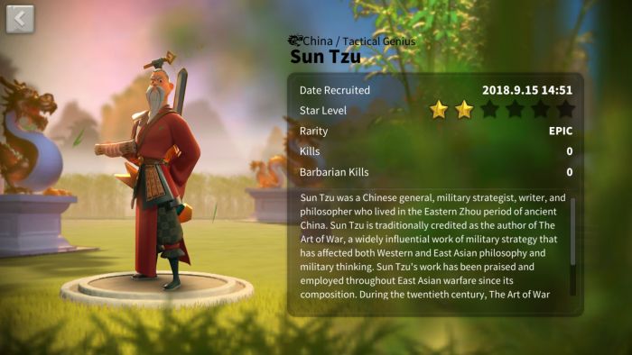 rise of kingdoms sun tzu