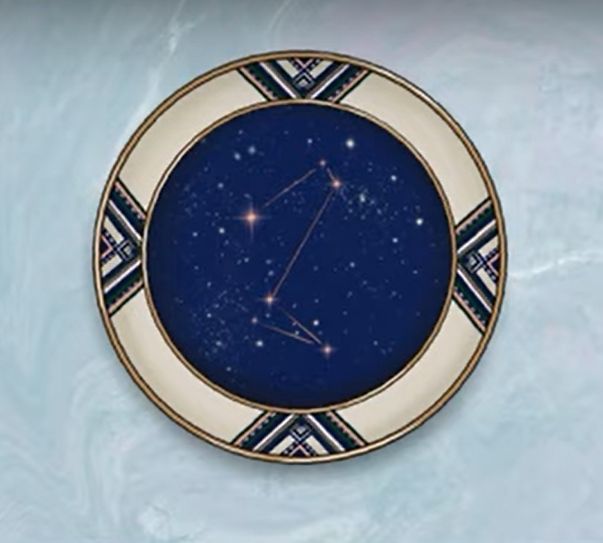 Moon House Room Escape - plate with stars