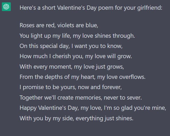 valentines day short poem by chatgpt