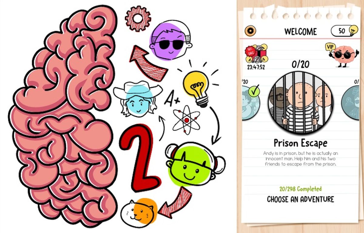 Brain Test 2 Prison Escape Answers