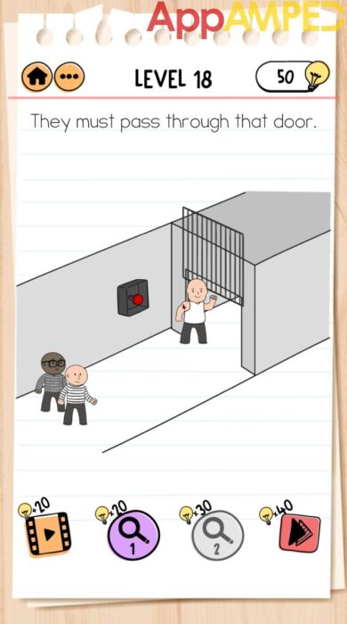 Brain Test 2 Prison Escape Level 18