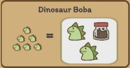 dinosaur boba recipe in Boba Story