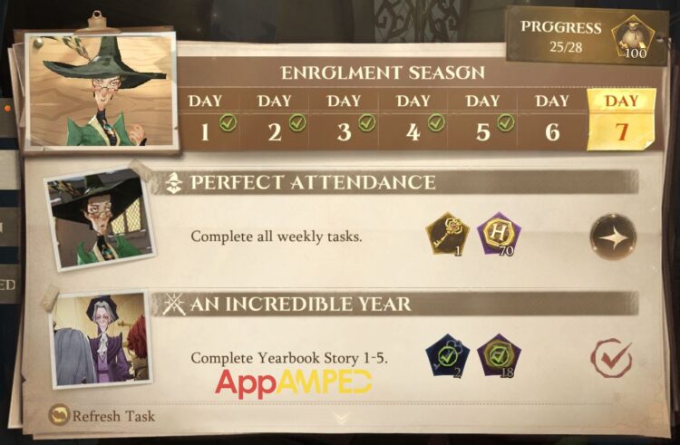 Harry Potter - Magic Awakened Daily Tasks