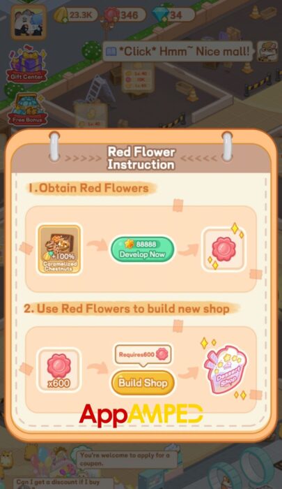 My Hamster Story Red Flowers