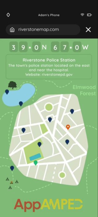 Sidetrails - The Unjust Sentence Riverstone Police Map