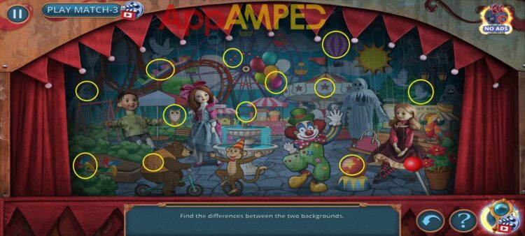Mystical Riddles - Ghostly Park Walkthrough - North Park Puppet Show Differences