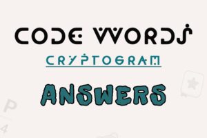 CodeWords: Cryptogram Answers Level 5 – Level 50