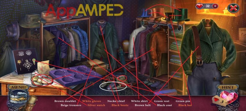 True Treasure - Immortal Love - Clothes Shop Hidden objects