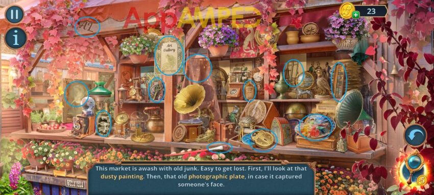 Detective Club 2 Gallery of Shadows - Finch's Shop