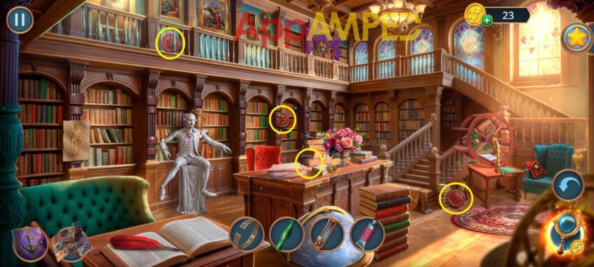 Detective Club 2 Gallery of Shadows - Library