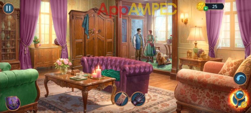 Detective Club 2 Gallery of Shadows - Living Room