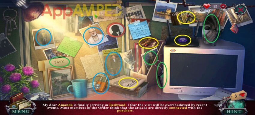 Lost Secrets of the Forest - Tina's House Highlighted Words