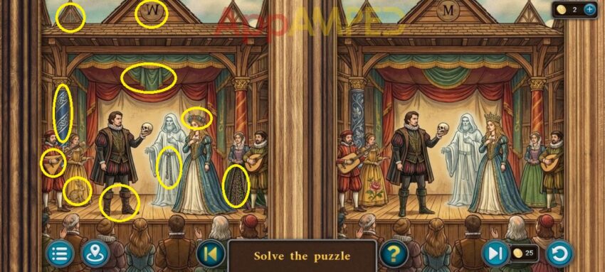 Artifact Seeker - Haunted Theatre - Workshop Door 10 Differences