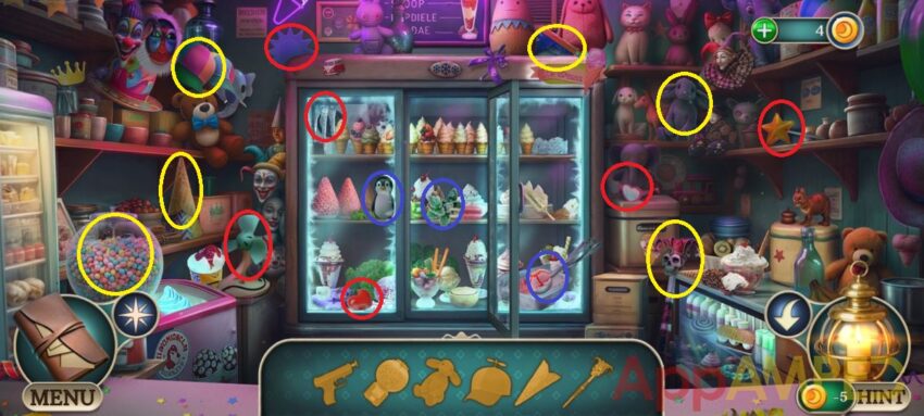 Icebound Secrets - House of Memories - Chapter 2 Ice Cream Hidden Objects