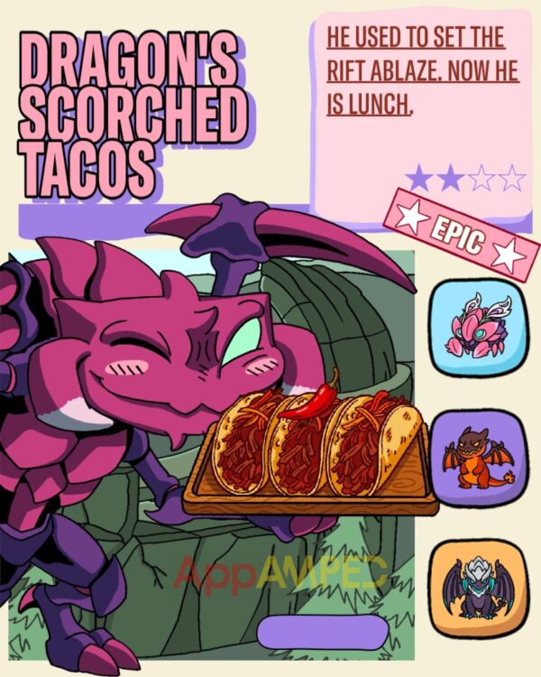Wild Rift - Feed Cho'Chat - Dragon's Scorched Tacos - Epic Dish