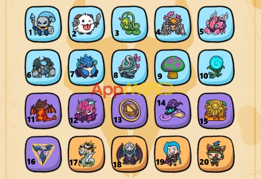 Wild Rift - Feed Cho'Gath Ingredients Numbers