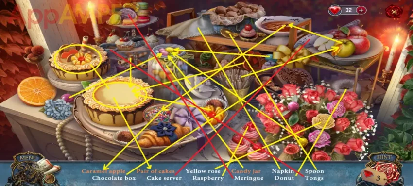 Living Legends - The Red Trace Mystery - Courtyard Candy Bar Items